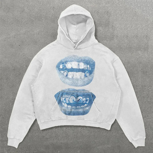 BLUE TEETH HOODIE